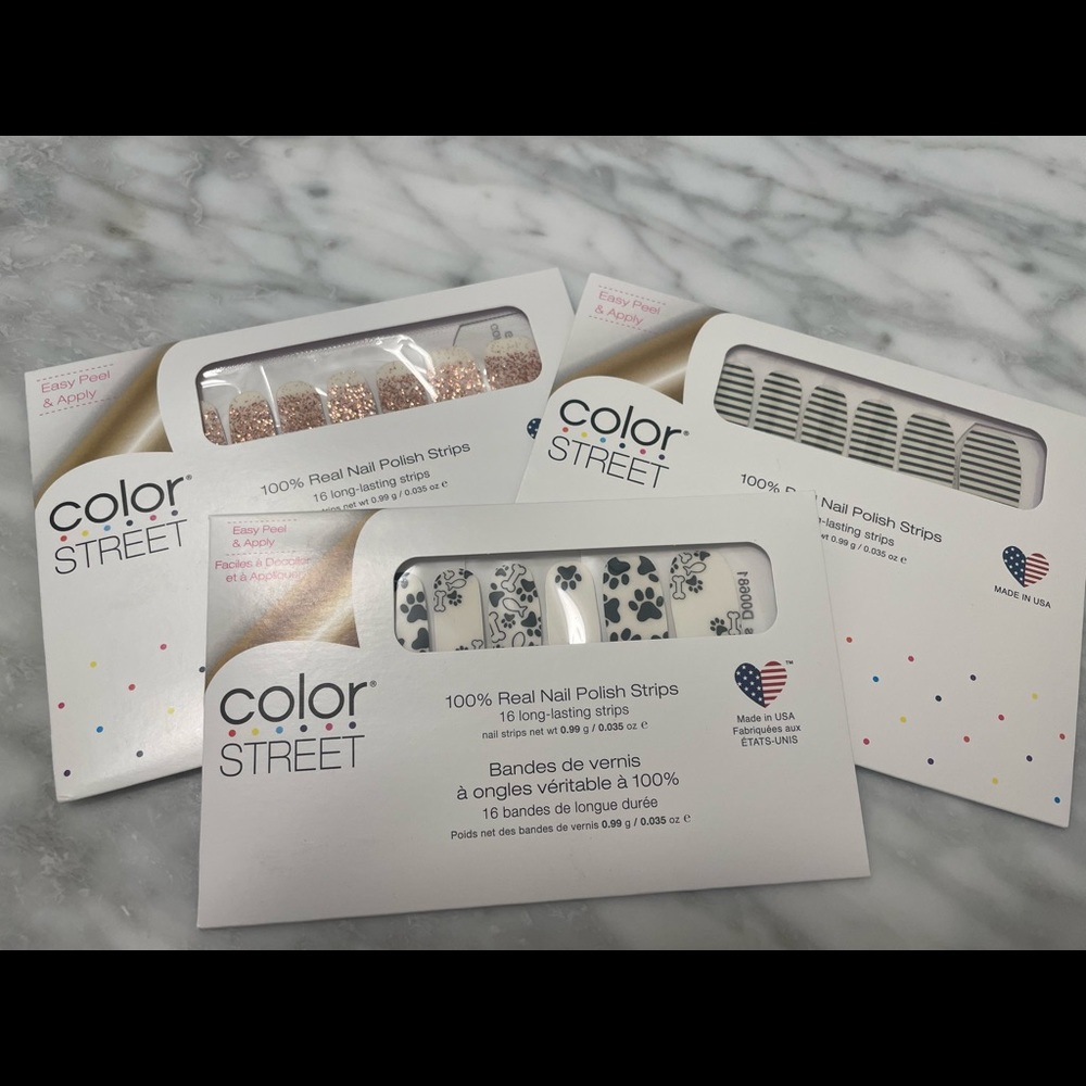 3 sets of Color Street nails 💅 overlay